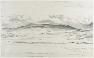Panorama montano in Galles - Cader Idris da Cornelius Varley